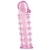 Розовая насадка на пенис с шипами - 12,5 см. - A-toys - в Набережных Челнах купить с доставкой