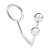 Кольцо на пенис с анальным стимулятором Two Bead Stainless Steel Anal Hook   Cock Ring - BlueLine - в Набережных Челнах купить с доставкой