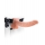 Телесный полый страпон с вибрацией Vibrating Hollow Strap-On with Balls - 24 см. - Pipedream - купить с доставкой в Набережных Челнах
