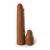 Коричневая насадка на член 2  Silicone X-tension - 20,3 см. - Pipedream - в Набережных Челнах купить с доставкой