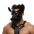 Черная кожаная маска «Собака» - Crazy Handmade - купить с доставкой в Набережных Челнах