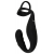 Черное эрекционное кольцо со стимуляцией промежности и анальной пробкой Cock Ring with RC Prostate Plug - Orion - в Набережных Челнах купить с доставкой