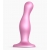 Розовая насадка Strap-On-Me Dildo Plug Curvy size M - Strap-on-me - купить с доставкой в Набережных Челнах