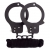Чёрные наручники из листового металла в комплекте с веревкой BONDX METAL CUFFS LOVE ROPE SET - Dream Toys - купить с доставкой в Набережных Челнах