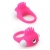Розовое эрекционное кольцо с щеточкой LIT-UP SILICONE STIMU RING 5 - Dream Toys - в Набережных Челнах купить с доставкой