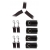 Комплект наручников и поножей LUXURIOUS BED RESTRAINT CUFF SET - Blush Novelties - купить с доставкой в Набережных Челнах