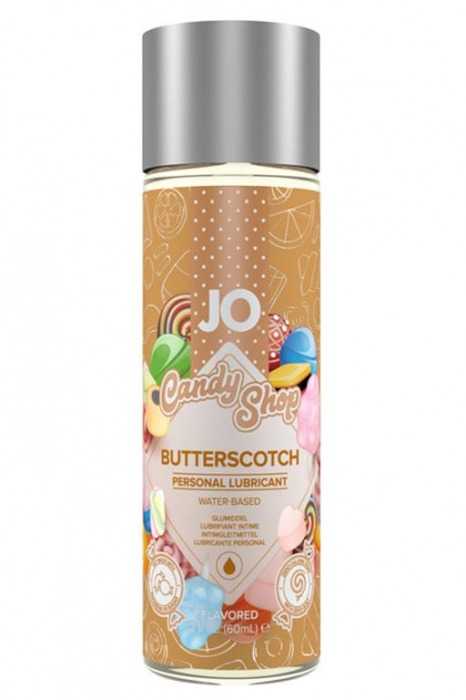 Смазка на водной основе Candy Shop Butterscotch с ароматом ирисок - 60 мл. - System JO - купить с доставкой в Набережных Челнах
