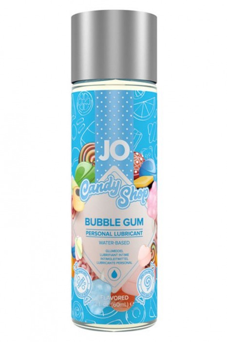 Смазка на водной основе Candy Shop Bubblegum с ароматом жвачки - 60 мл. - System JO - купить с доставкой в Набережных Челнах
