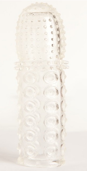 Прозрачная закрытая гелевая насадка - 13,5 см. - Toyfa Basic - в Набережных Челнах купить с доставкой