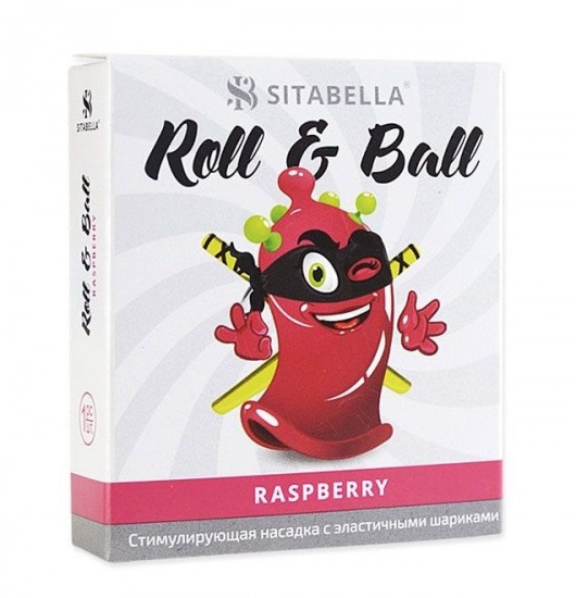 Стимулирующий презерватив-насадка Roll   Ball Raspberry - Sitabella - купить с доставкой в Набережных Челнах
