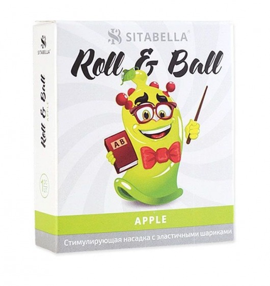 Стимулирующий презерватив-насадка Roll   Ball Apple - Sitabella - купить с доставкой в Набережных Челнах