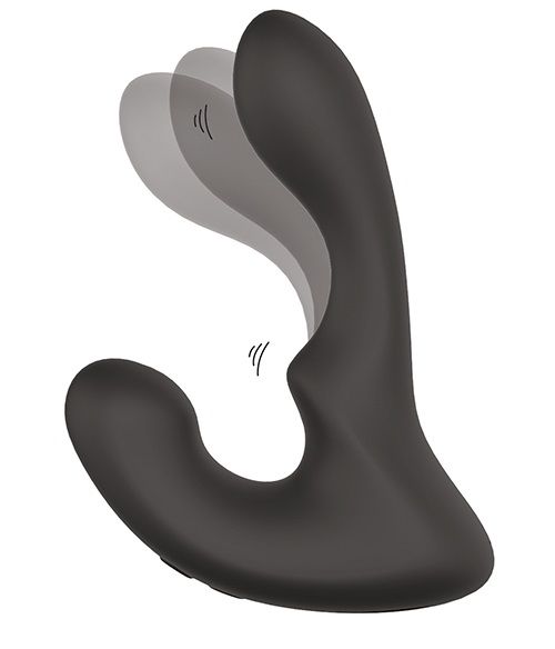 Чёрный массажер простаты с 2 моторами BOOTY ROCKER - Dream Toys - в Набережных Челнах купить с доставкой