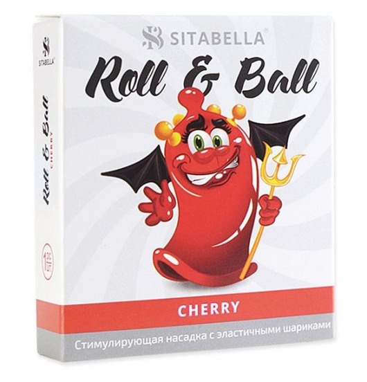 Стимулирующий презерватив-насадка Roll   Ball Cherry - Sitabella - купить с доставкой в Набережных Челнах