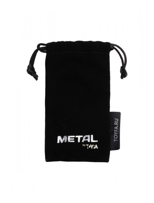 Серебристая коническая анальная пробка с красным кристаллом - 8 см. - ToyFa - купить с доставкой в Набережных Челнах