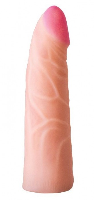 Фаллическая насадка на трусики харнесс - 17,5 см. - LOVETOY (А-Полимер) - купить с доставкой в Набережных Челнах