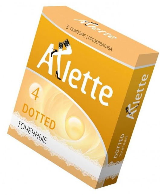 Презервативы Arlette Dotted с точечной текстурой - 3 шт. - Arlette - купить с доставкой в Набережных Челнах