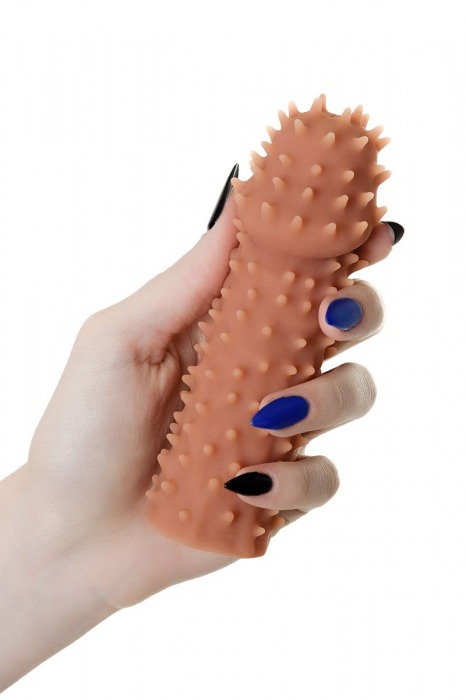 Телесная реалистичная насадка KOKOS Extreme Sleeve 07 с дополнительной стимуляцией - 12,7 см. - KOKOS - в Набережных Челнах купить с доставкой