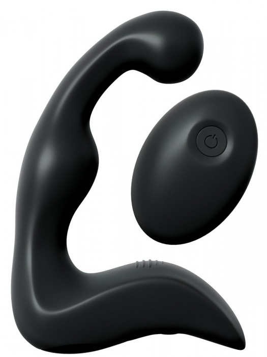 Черный вибромассажер простаты с пультом ДУ Control P-Spot Pro - Pipedream - в Набережных Челнах купить с доставкой