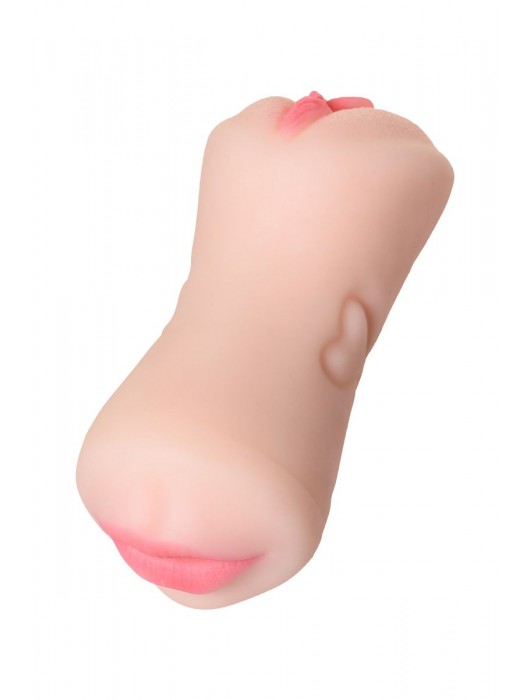 Телесный двусторонний мастурбатор Pretty Mouth - ротик и вагина - ToyFa - в Набережных Челнах купить с доставкой