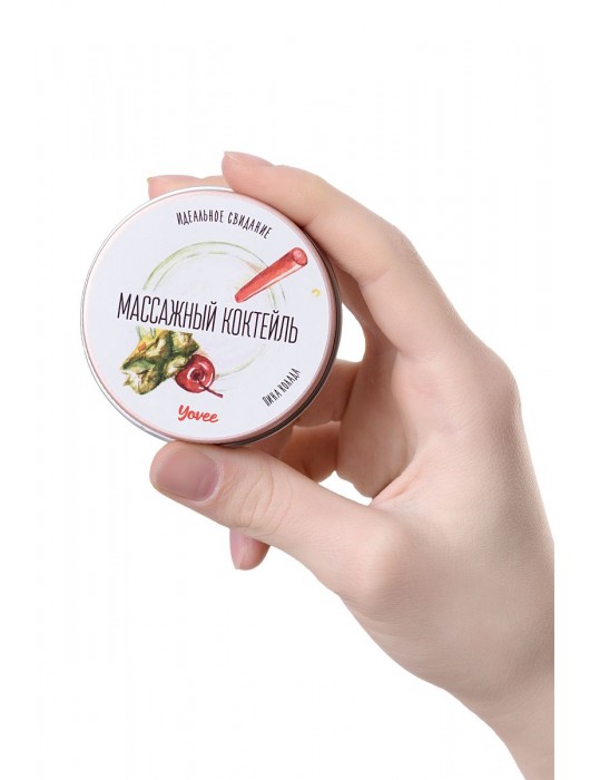 Массажная свеча «Массажный коктейль» с ароматом пина колады - 30 мл. - ToyFa - купить с доставкой в Набережных Челнах