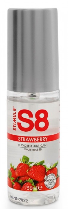 Лубрикант S8 Flavored Lube со вкусом клубники - 50 мл. - Stimul8 - купить с доставкой в Набережных Челнах