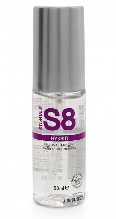 Cмазка на водно-силиконовой основе S8 Hybrid - 50 мл. - Stimul8 - купить с доставкой в Набережных Челнах