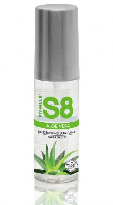 Лубрикант на водной основе S8 Aloe Vera Lube с алоэ вера - 50 мл. - Stimul8 - купить с доставкой в Набережных Челнах