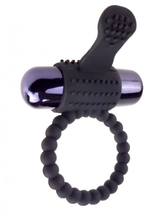 Черное эрекционное виброкольцо Vibrating Silicone Super Ring - Pipedream - в Набережных Челнах купить с доставкой