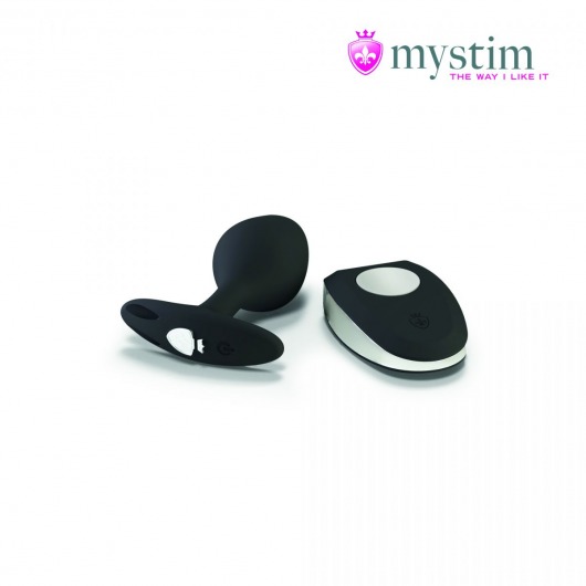 Черная пробка Mystim Rocking Vibe S с возможностью подключения к электростимулятору - 9,7 см. - MyStim - купить с доставкой в Набережных Челнах