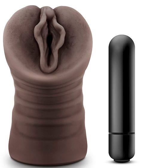 Коричневый мастурбатор-вагина Alexis - Blush Novelties - в Набережных Челнах купить с доставкой