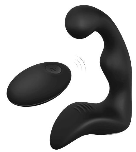 Черный вибромассажер простаты REMOTE BOOTY PLEASER - Dream Toys - в Набережных Челнах купить с доставкой