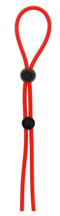 Красное лассо на пенис с двумя бусинами STRETCHY LASSO CAGE - Dream Toys - в Набережных Челнах купить с доставкой