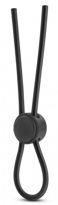 Черное силиконовое лассо на пенис SILICONE LOOP COCK RING - Blush Novelties - в Набережных Челнах купить с доставкой