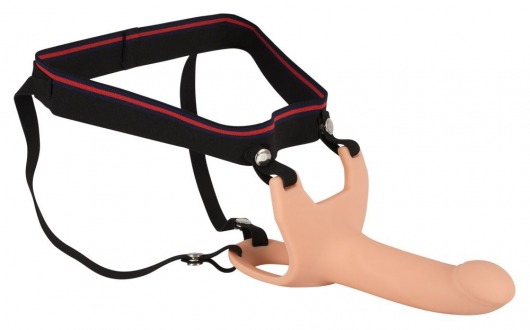 Силиконовый полый страпон на ремнях Silicone Strap-on - 16 см. - Orion - купить с доставкой в Набережных Челнах