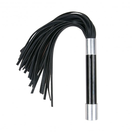 Черная плеть Easytoys Flogger With Metal Grip - 38 см. - Easy toys - купить с доставкой в Набережных Челнах