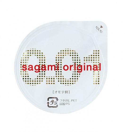 Супертонкий презерватив Sagami Original 0.01 - 1 шт. - Sagami - купить с доставкой в Набережных Челнах