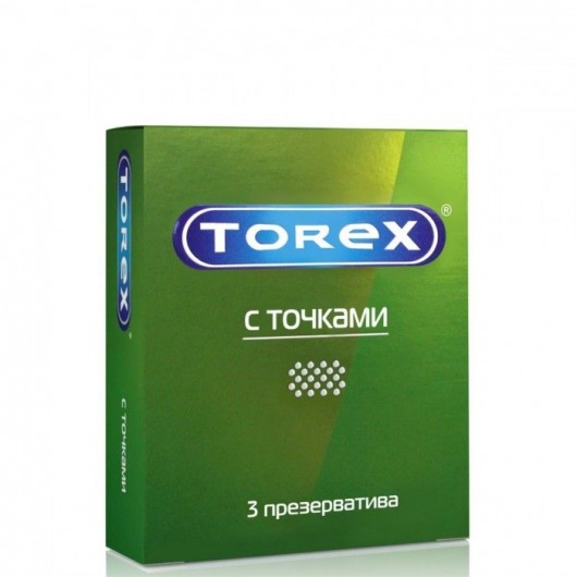 Текстурированные презервативы Torex  С точками  - 3 шт. - Torex - купить с доставкой в Набережных Челнах