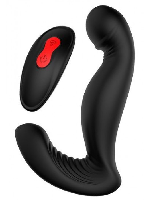 Черный вибромассажер простаты SWIRLING P-PLEASER - Dream Toys - в Набережных Челнах купить с доставкой