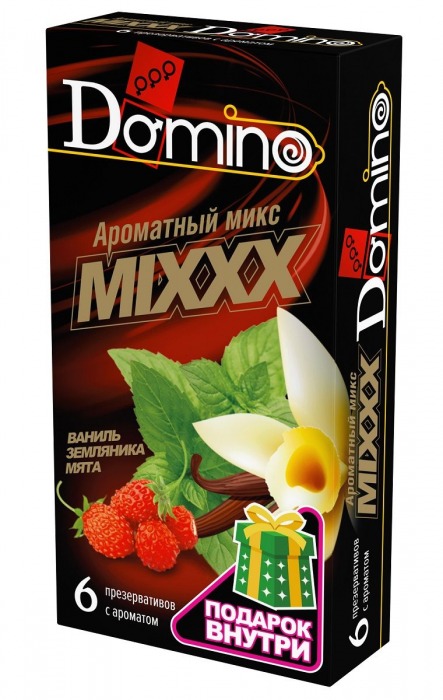 Ароматизированные презервативы DOMINO  Ароматный микс  - 6 шт. - Domino - купить с доставкой в Набережных Челнах