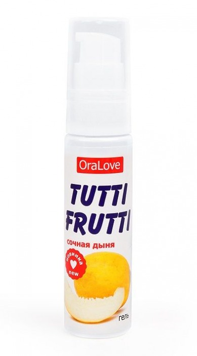 Гель-смазка Tutti-frutti со вкусом сочной дыни - 30 гр. - Биоритм - купить с доставкой в Набережных Челнах