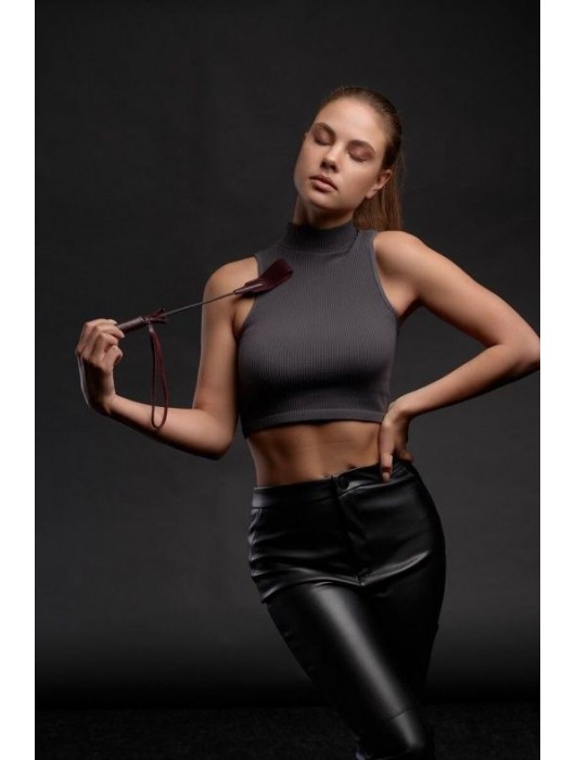 Бордовый стек Ladys Arsenal - 24 см. - БДСМ Арсенал - купить с доставкой в Набережных Челнах