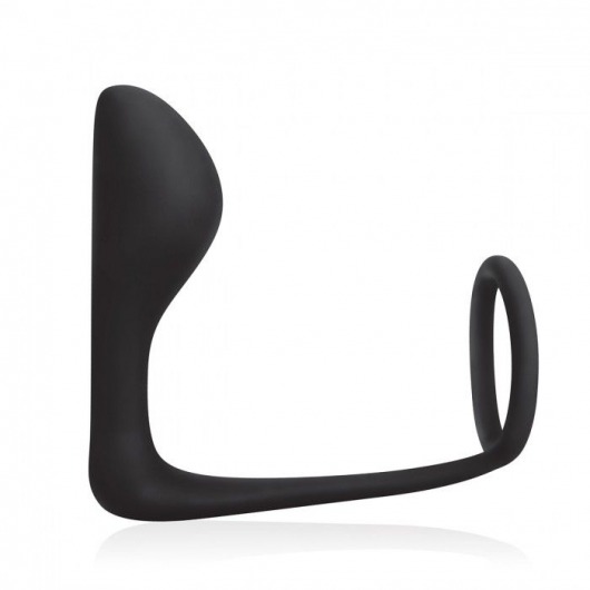 Стимулятор простаты с фиксацией эрекционным кольцом Prostate Gear - BlueLine - в Набережных Челнах купить с доставкой