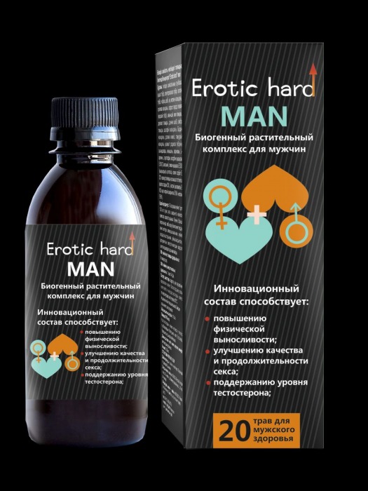 Мужской биогенный концентрат для усиления эрекции Erotic hard Man - 250 мл. - Erotic Hard - купить с доставкой в Набережных Челнах