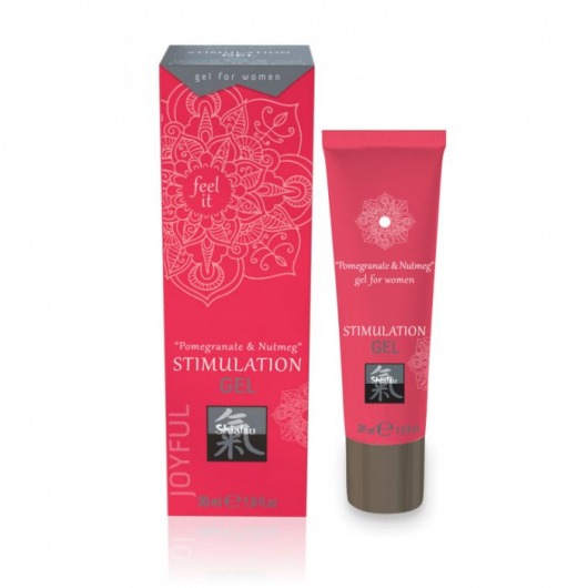 Возбуждающий интимный гель для двоих STIMULATION GEL Pomegranate   Nutmeg - 30 мл. - Shiatsu - купить с доставкой в Набережных Челнах