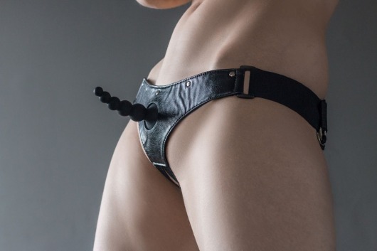 Черные трусики Better с анальной насадкой - 8 см. - Lola Games - купить с доставкой в Набережных Челнах