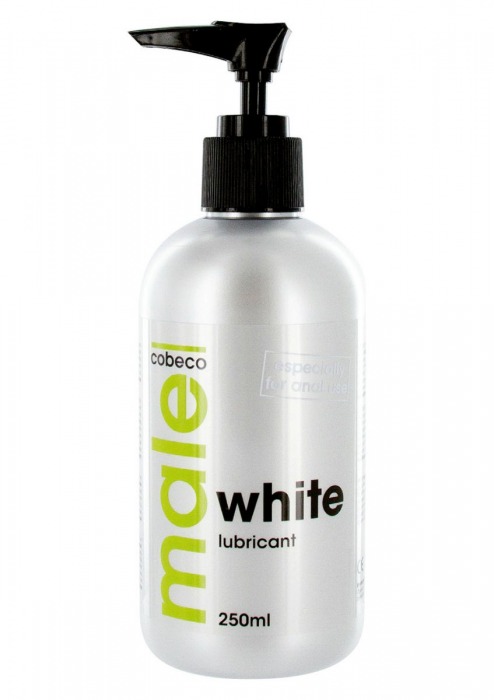 Анальная смазка на водной основе MALE Cobeco White Lubricant - 250 мл. - Cobeco - купить с доставкой в Набережных Челнах