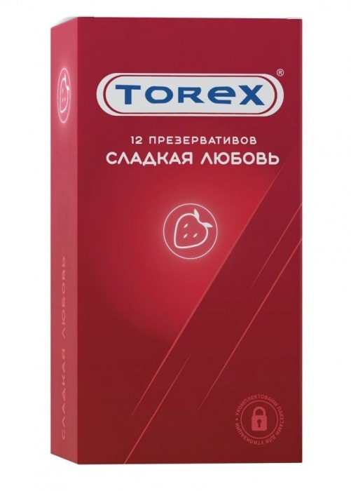Презервативы Torex  Сладкая любовь  с ароматом клубники - 12 шт. - Torex - купить с доставкой в Набережных Челнах