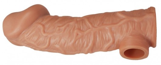 Телесная насадка на фаллос с фиксацией мошонки EXTREME SLEEVE - 15,6 см. - KOKOS - в Набережных Челнах купить с доставкой