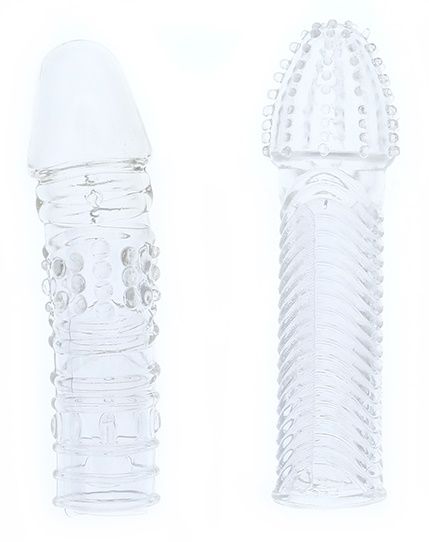 Комплект из 2 прозрачных насадок на пенис PENIS EXTENDER PACK - Dream Toys - в Набережных Челнах купить с доставкой