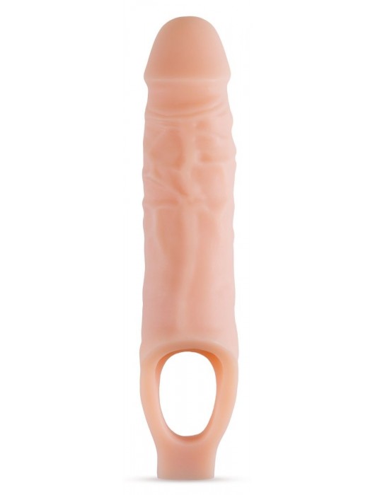 Телесный реалистичный фаллоудлинитель 9 Inch Silicone Cock Sheath Penis Extender - 22,86 см. - Blush Novelties - в Набережных Челнах купить с доставкой